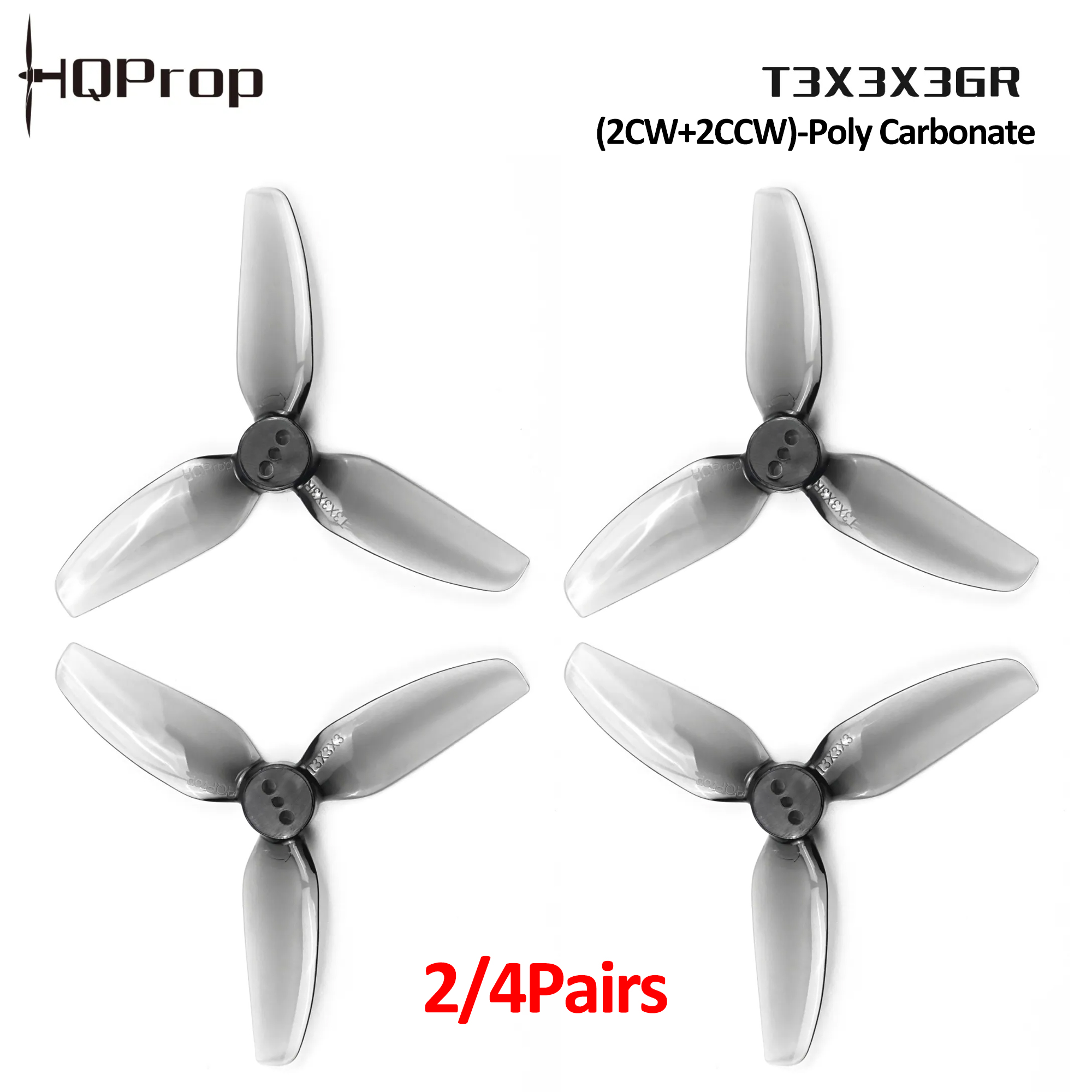 2/4 coppie di eliche HQProp T3 - Fpv Drone Propeller recensione e prezzo